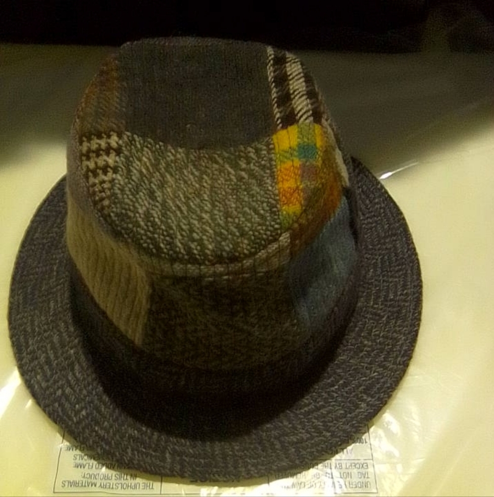 Patchwork Tweed Wool Fedora Hat By Mizenhead Irel… - image 1
